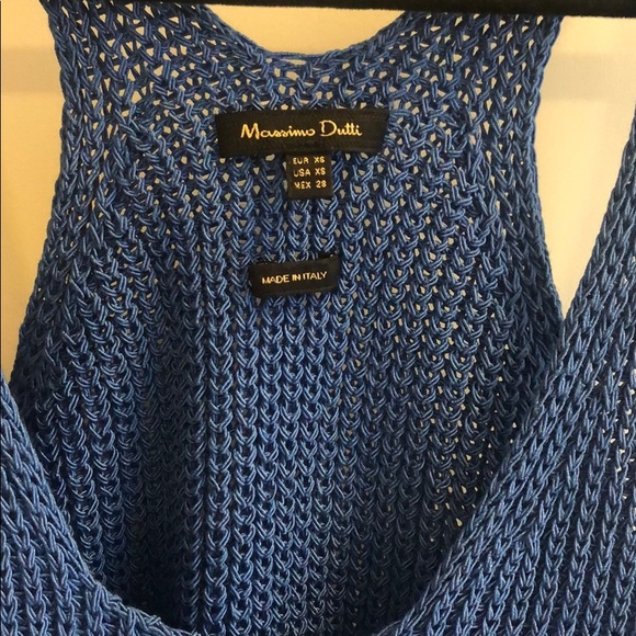 Massimo Dutti electric blue knit tank - Picture 2 of 5